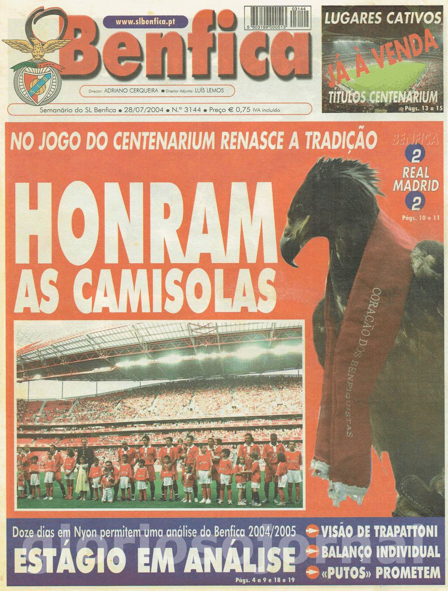 jornal o benfica 3144 2004-07-28